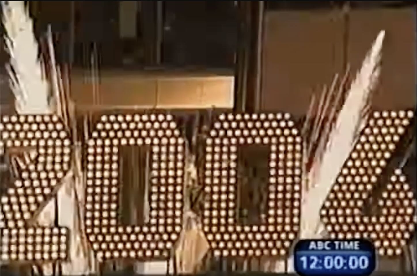 The Times Square 2006 sign at 00:00 1/1/2006